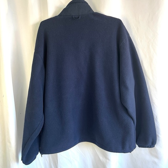 COLUMBIA SWEATER JACKET FRONT ZIPPER BLUE SWEATER WARM JACKET WOMAN SIZE  LARGE - Picture 3 of 8